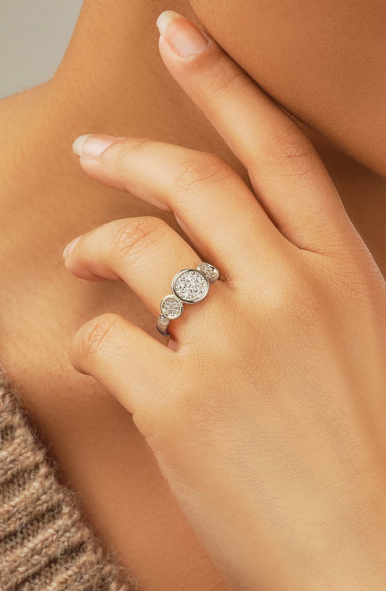 Sterling Forever Amy Pavé Ring, Alternate, color, 