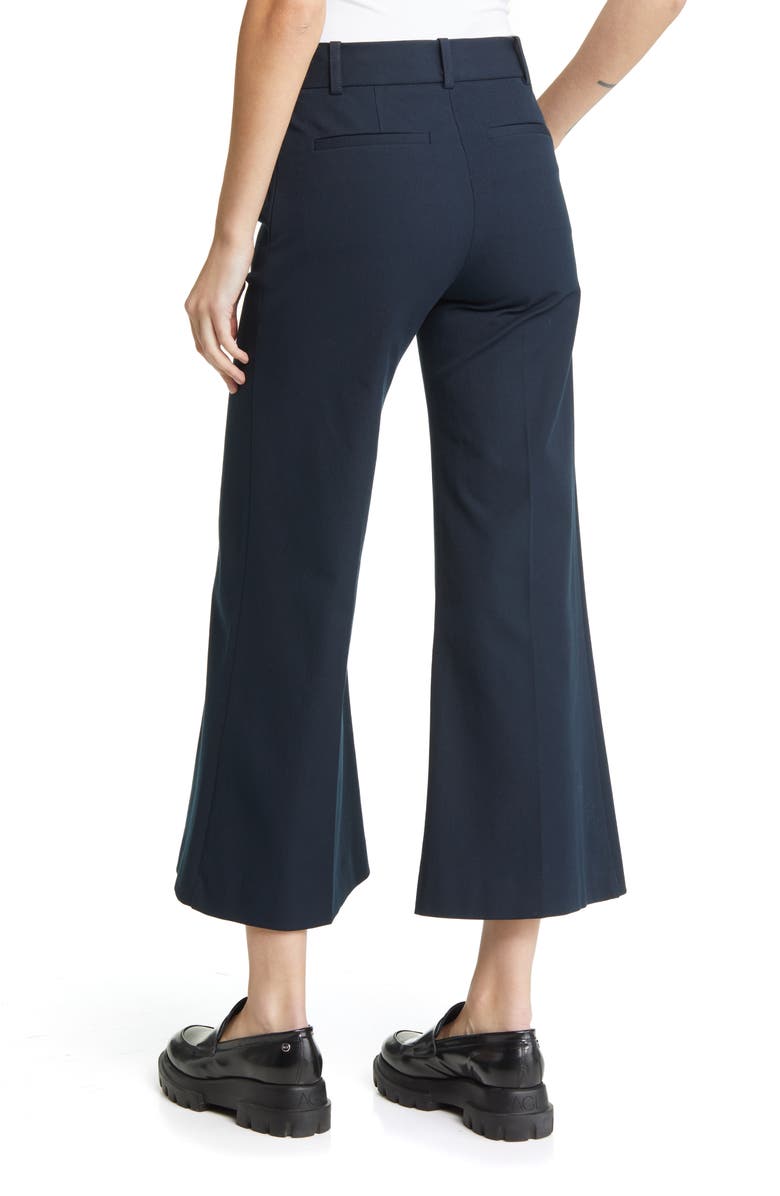 FRAME Le Crop Palazzo Wide Leg Trousers, Alternate, color, Navy
