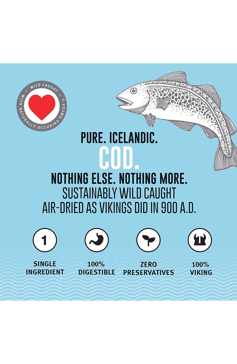 ICELANDIC+ Cod 9oz Dog Treats, Alternate, color, Brown