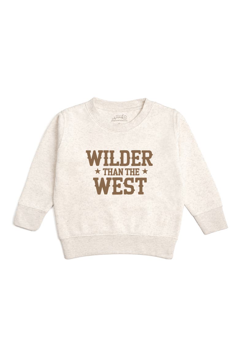 Wilder Than The West Western Sweatshirt, Main, color, Natural Heather