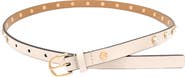 Kate Spade New York Faux Pearl Halo Stud Leather Belt
