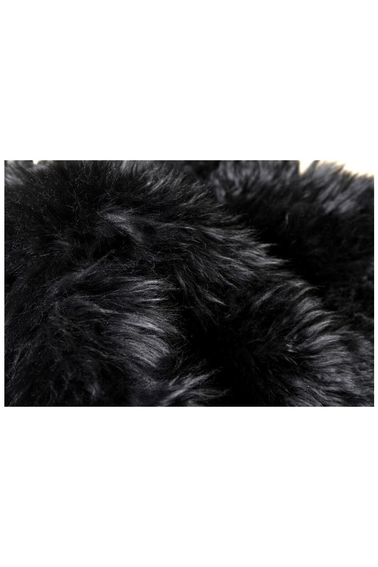 Genuine Sheepskin Rug, Alternate, color, BLACK
