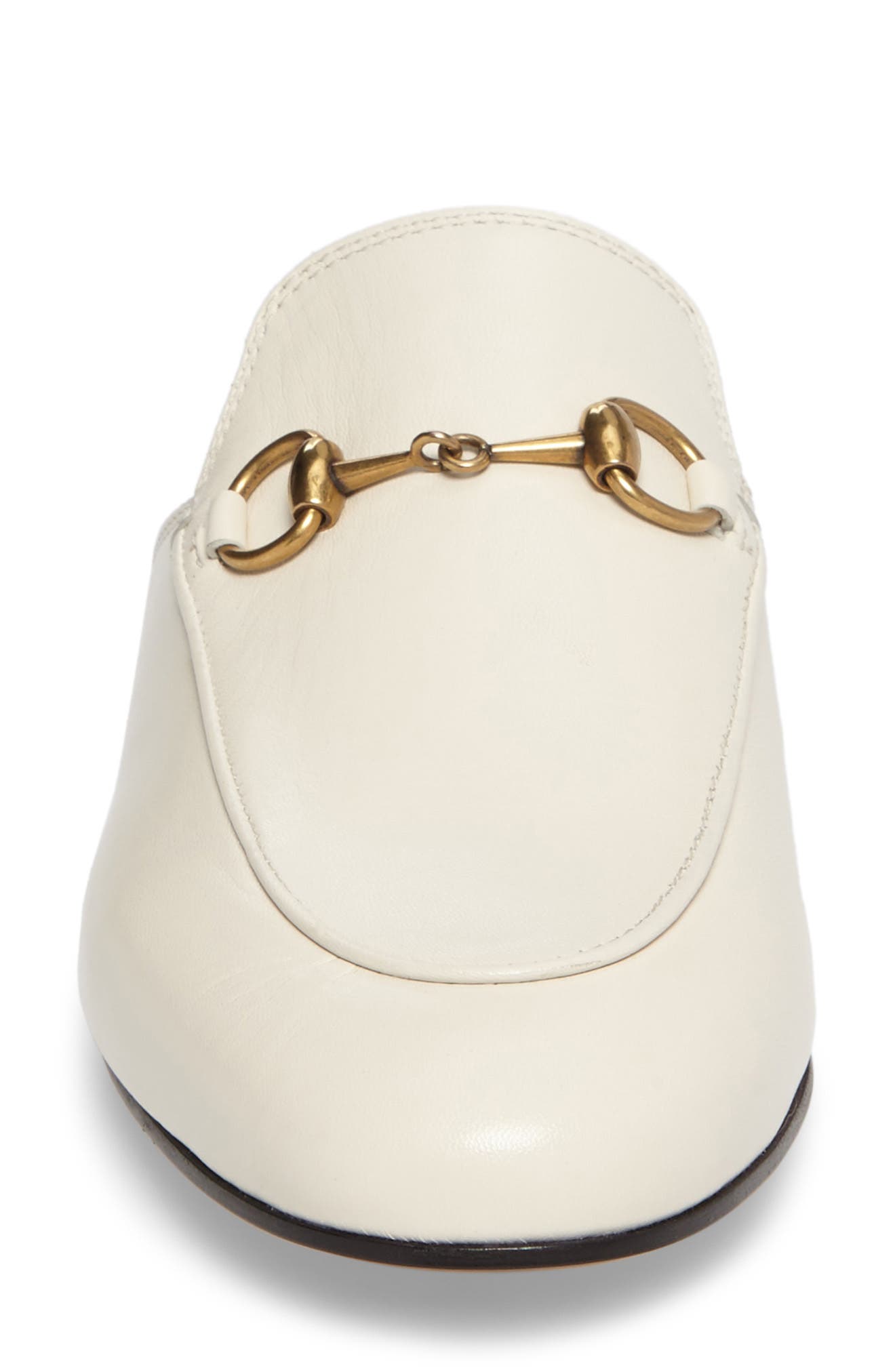 Princetown Loafer Mule, Alternate, color, WHITE LEATHER