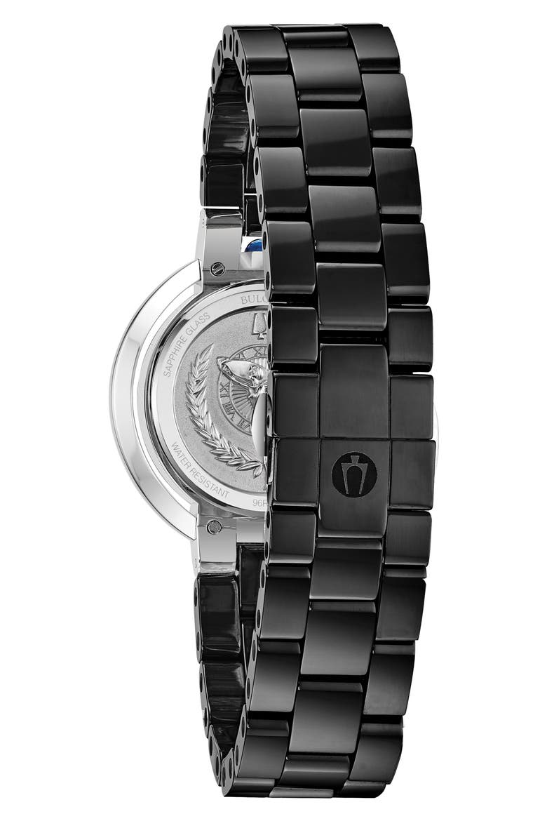 Classic Rubaiyat Diamond Bracelet Watch, 35mm, Alternate, color, BLACK