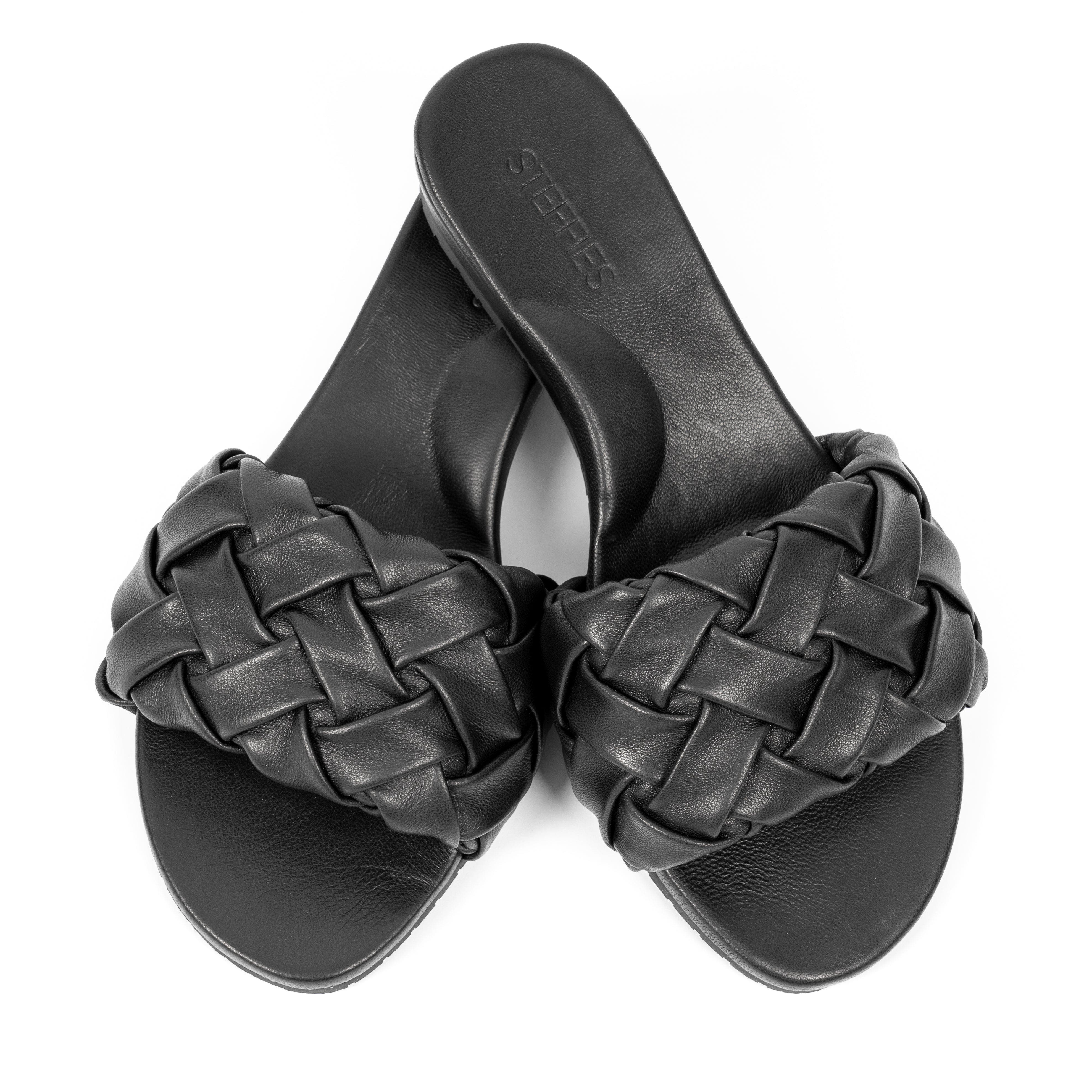 Steffie's Glide Sandal, Alternate, color, Ink Black