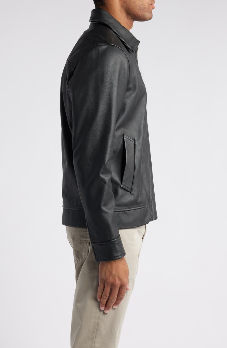 Rodd & Gunn Haymarket Leather Jacket, Alternate, color, Onyx