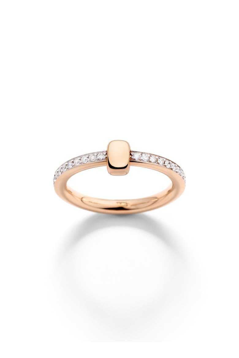Together Diamond Pavé Ring, Main, color, ROSE GOLD/ DIAMOND