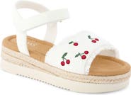 TOMS Kids' Diana Espadrille Ankle Strap Platform Wedge Sandal