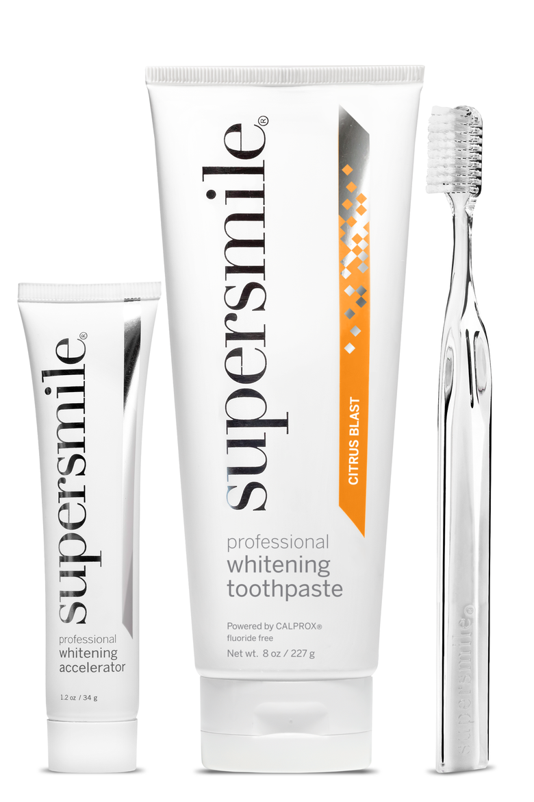 Citrus Blast whitening toothpaste with Accelerator & Crystal Collection toothbrush, Main, color, None