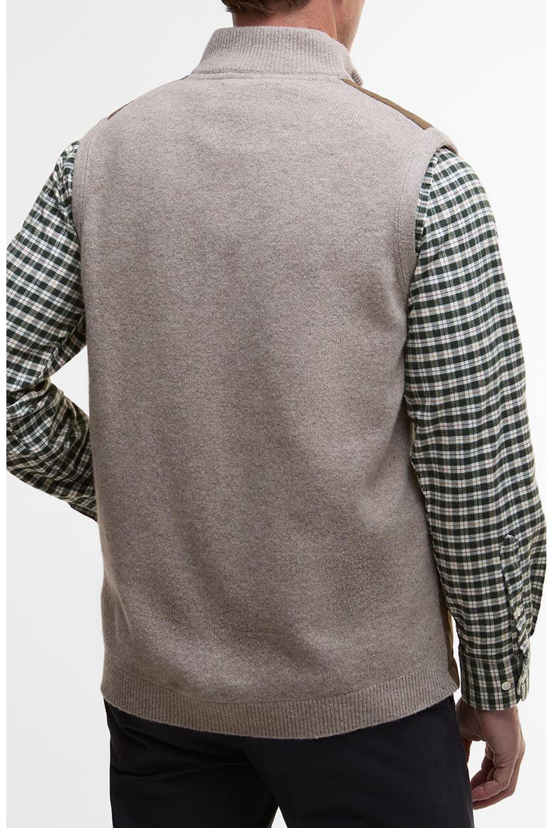Shoveler Mixed Media Vest, Alternate, color, STONE