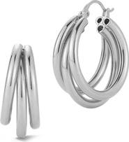 GLAZE JEWELRY Tripe Hoop Earrings