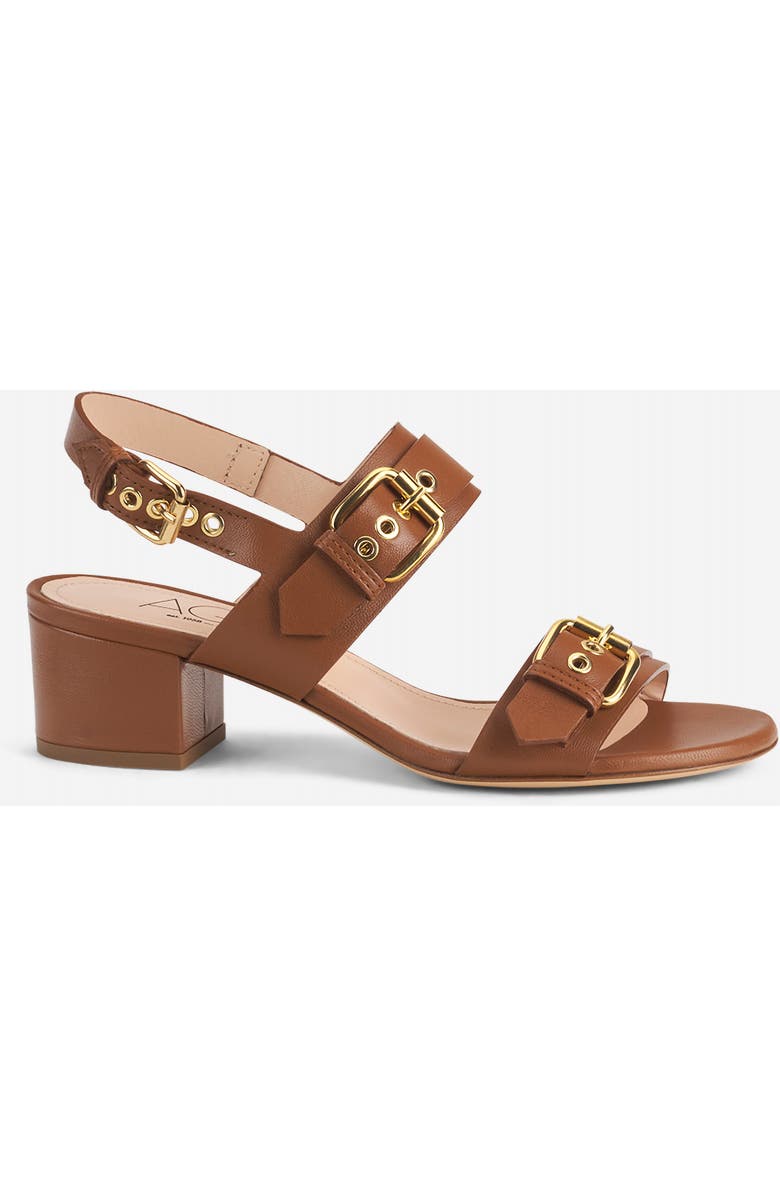AGL Lala Straps Sandal with Buckles, Main, color, Brandy Nappa