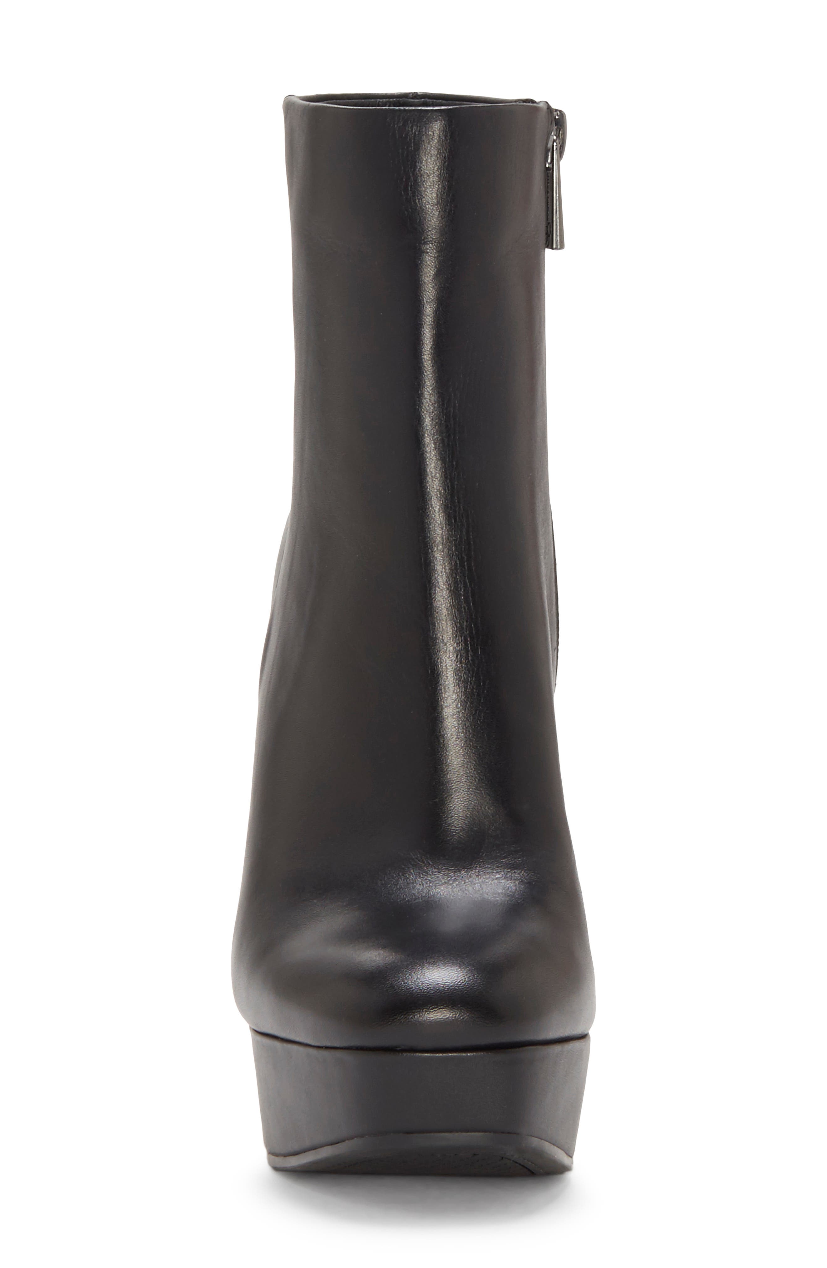 Sarita Platform Bootie, Alternate, color, BLACK LEATHER