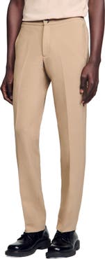 SANDRO Jersey trousers