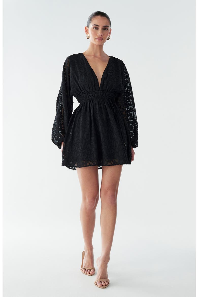 Gracie Mini Dress, Alternate, color, Black