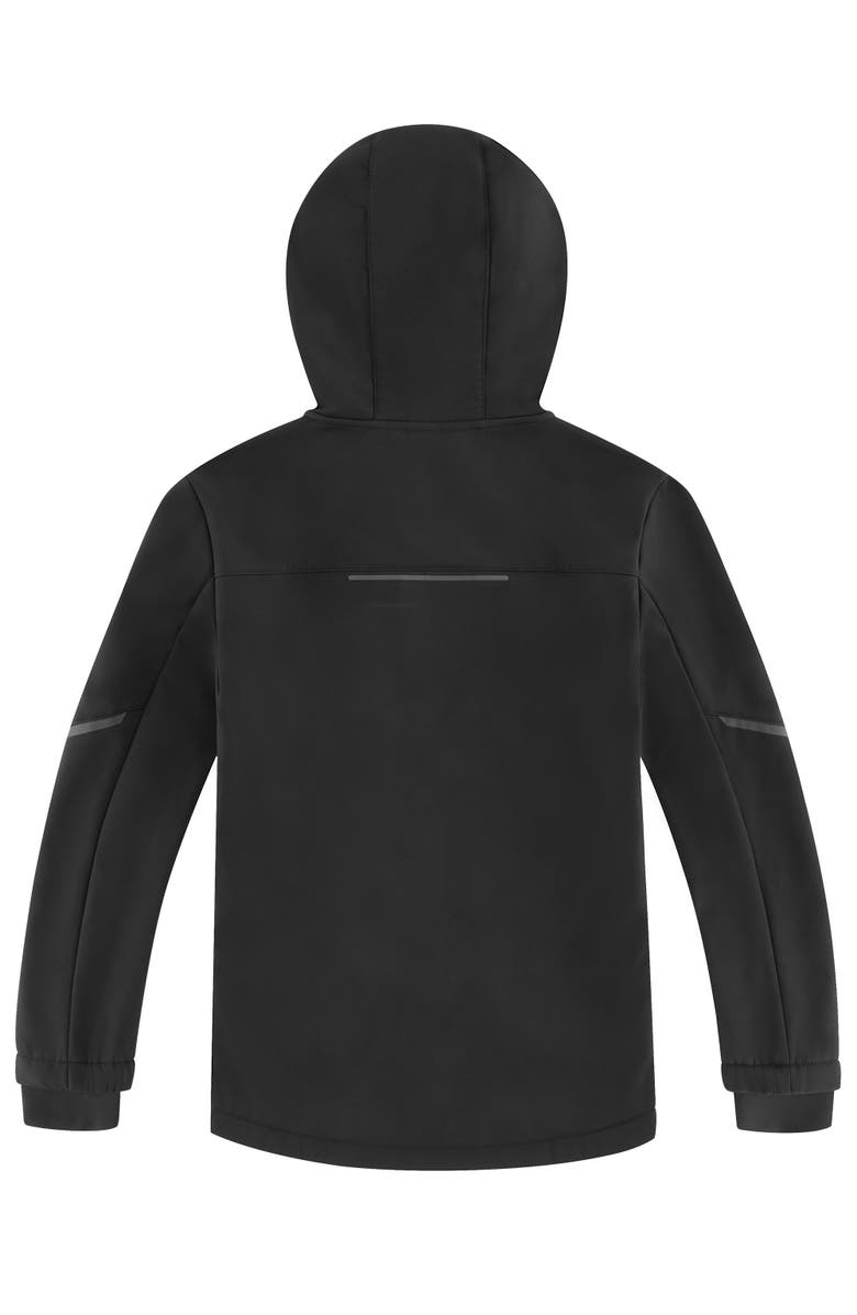 Alpine North Tofino Junior - Kid's Fleece Lined Softshell Windbreaker, Alternate, color, Black