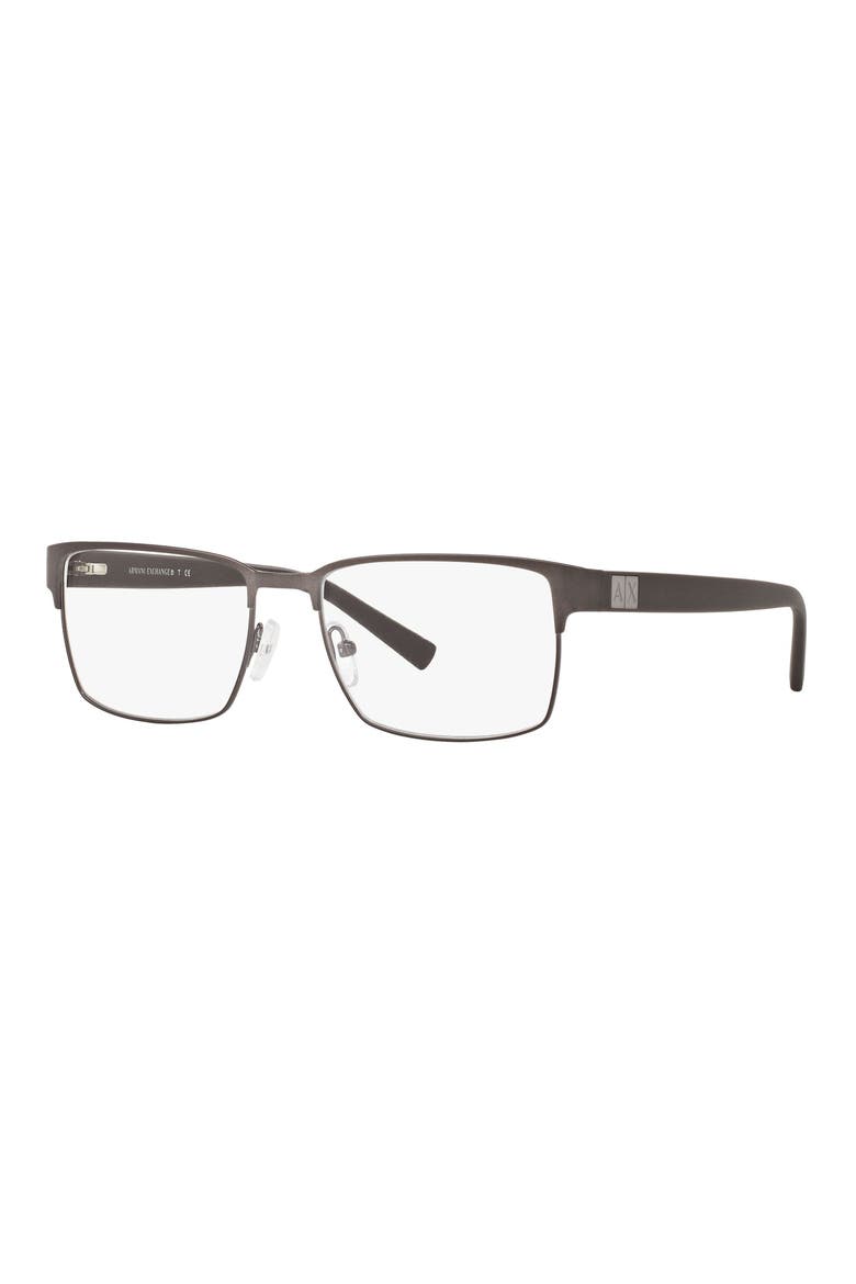 54mm Rectangular Optical Glasses, Alternate, color, DARK GUN
