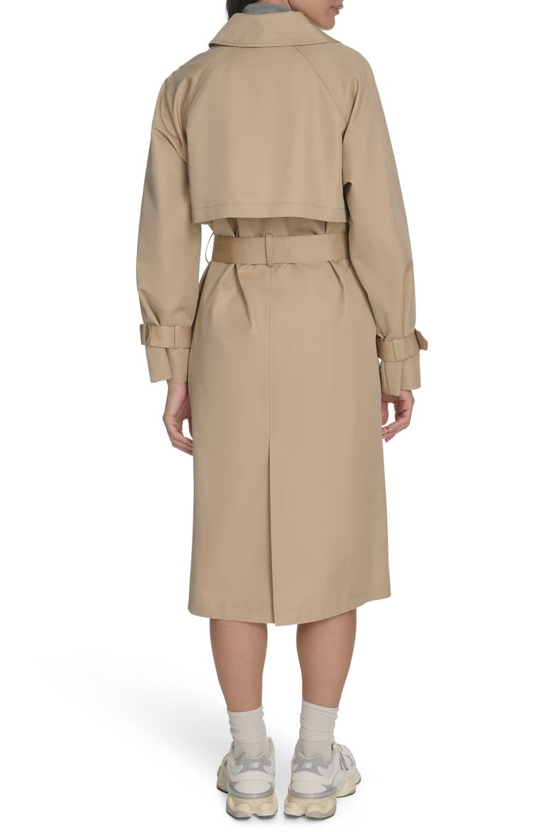 Single Breasted Trench Coat, Alternate, color, KHAKI