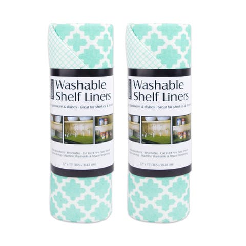 Lattice Print Reusable Shelf Liner Set/2
