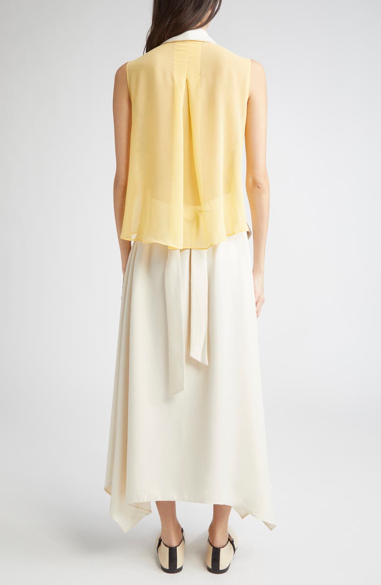 Stine Goya Tailored Handkerchief Hem Dress, Alternate, color, Ivory / Cornsilk