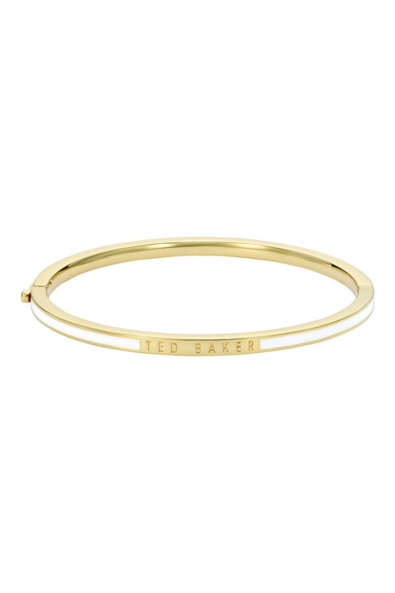 Rolo Classic Color Hinge Bracelet, Alternate, color, GOLD/WHITE