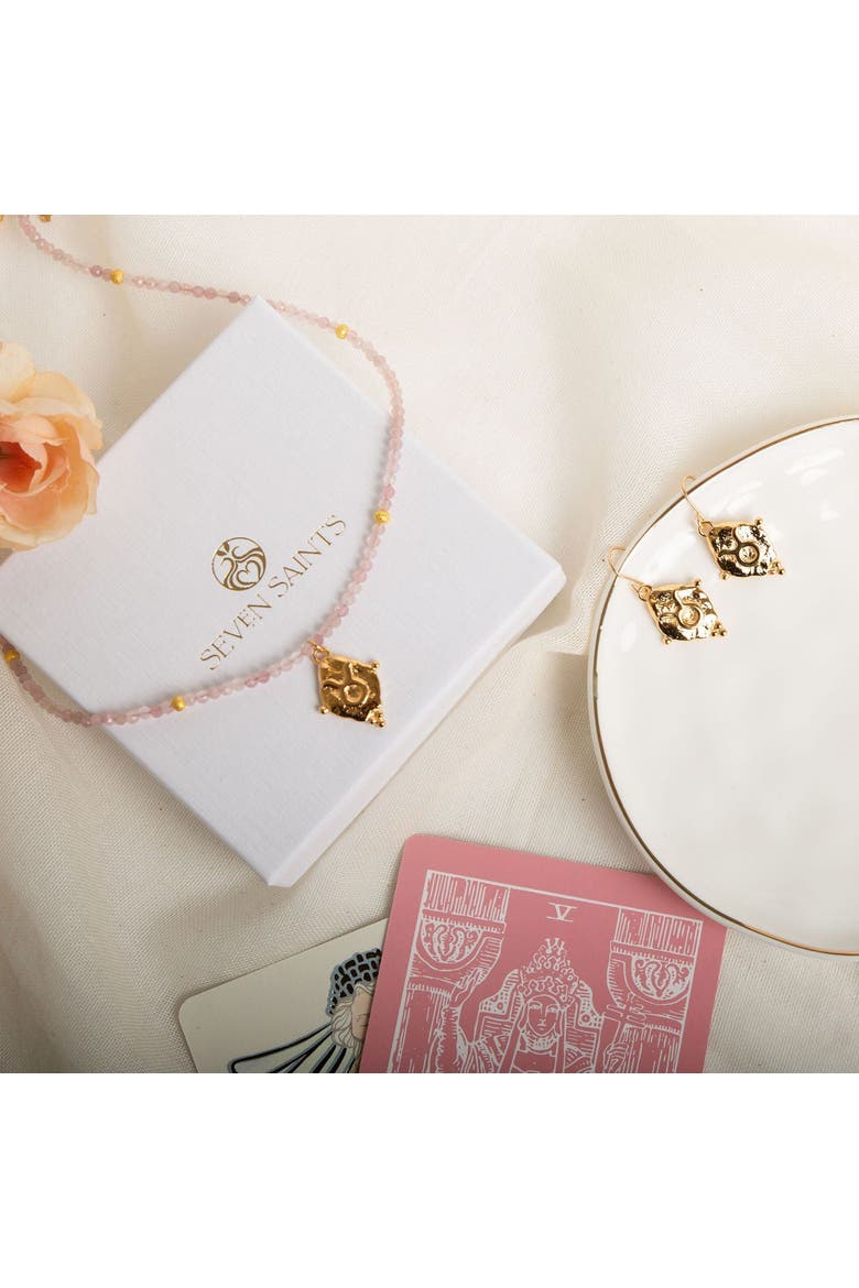 Taurus Zodiac Choker Necklace, Alternate, color, White