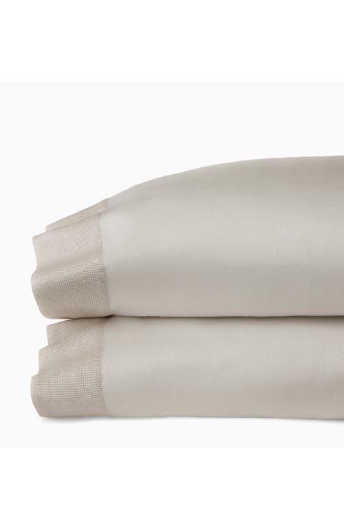 Sferra Carlotta Sateen Set Of 2 Pillowcases In Taupe
