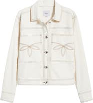 Rails Briggs Topstitch Detail Stretch Cotton Jacket