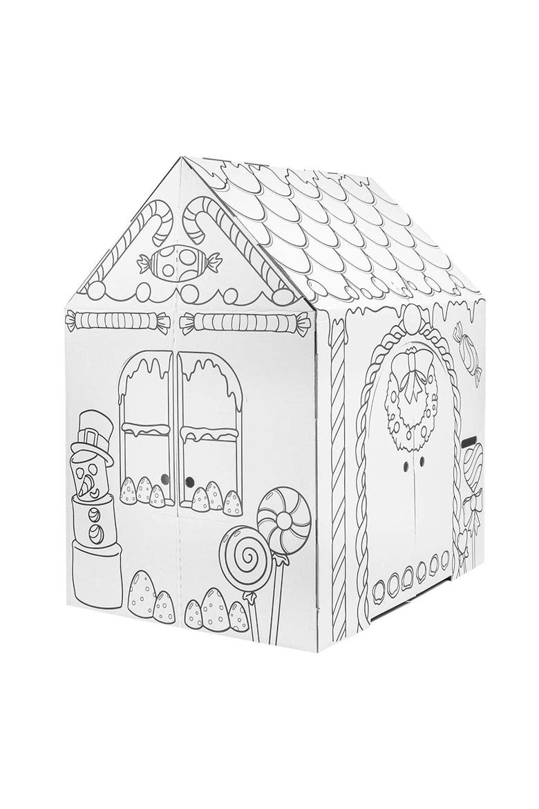 Gingerbread House Kids Art & Craft, Alternate, color, Multicolored
