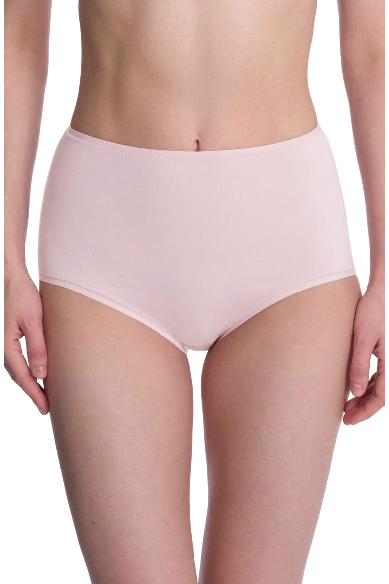 Bliss Bare Cotton High Waist Brief 3-Pack, Alternate, color, Msty Orchid/Iced Mnt/Dk Cobalt