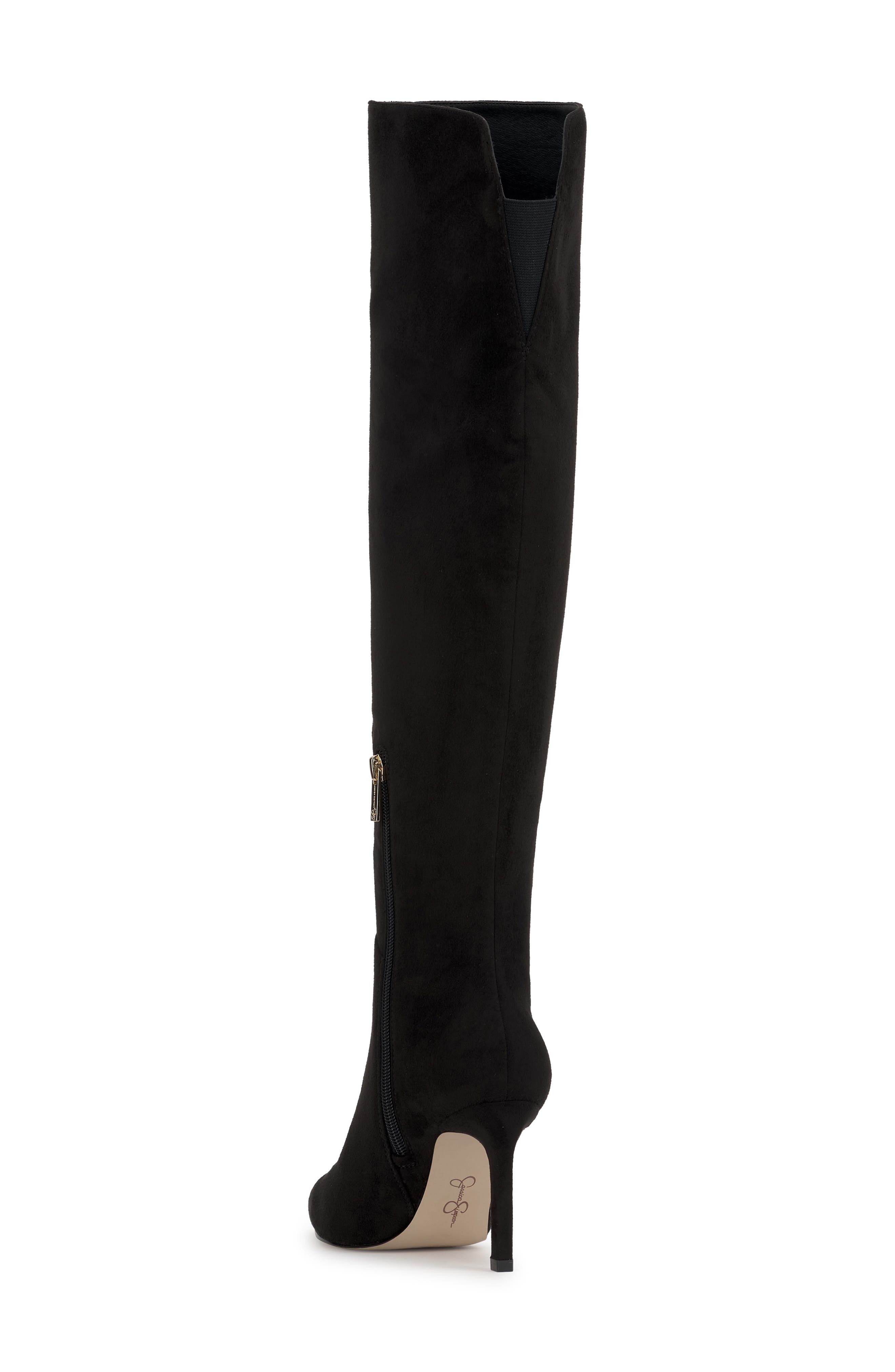 Jessica Simpson Earon Pointed Toe Over the Knee Boot, Alternate, color, Black