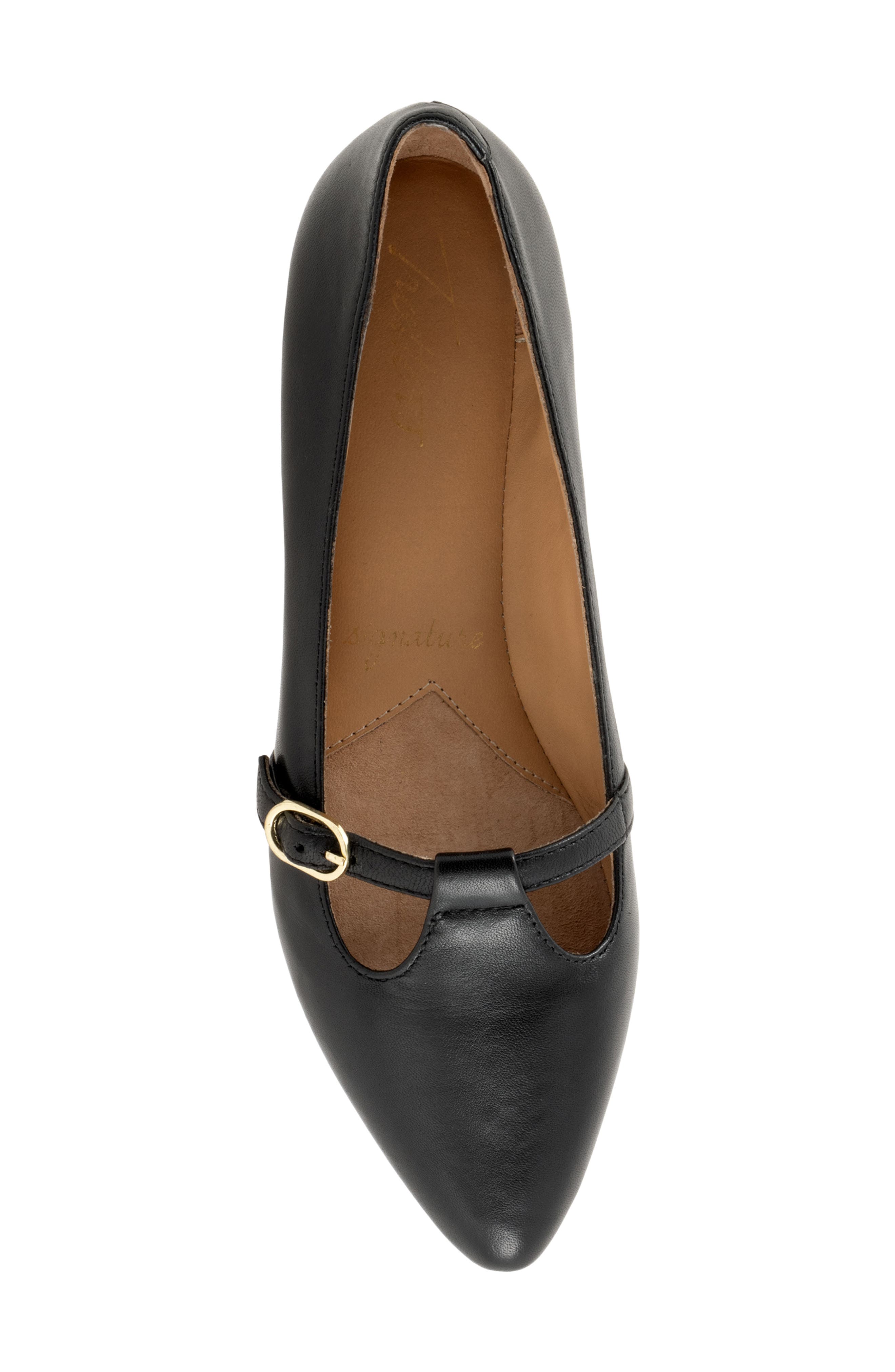 Evie Mary Jane Flat, Alternate, color, BLACK