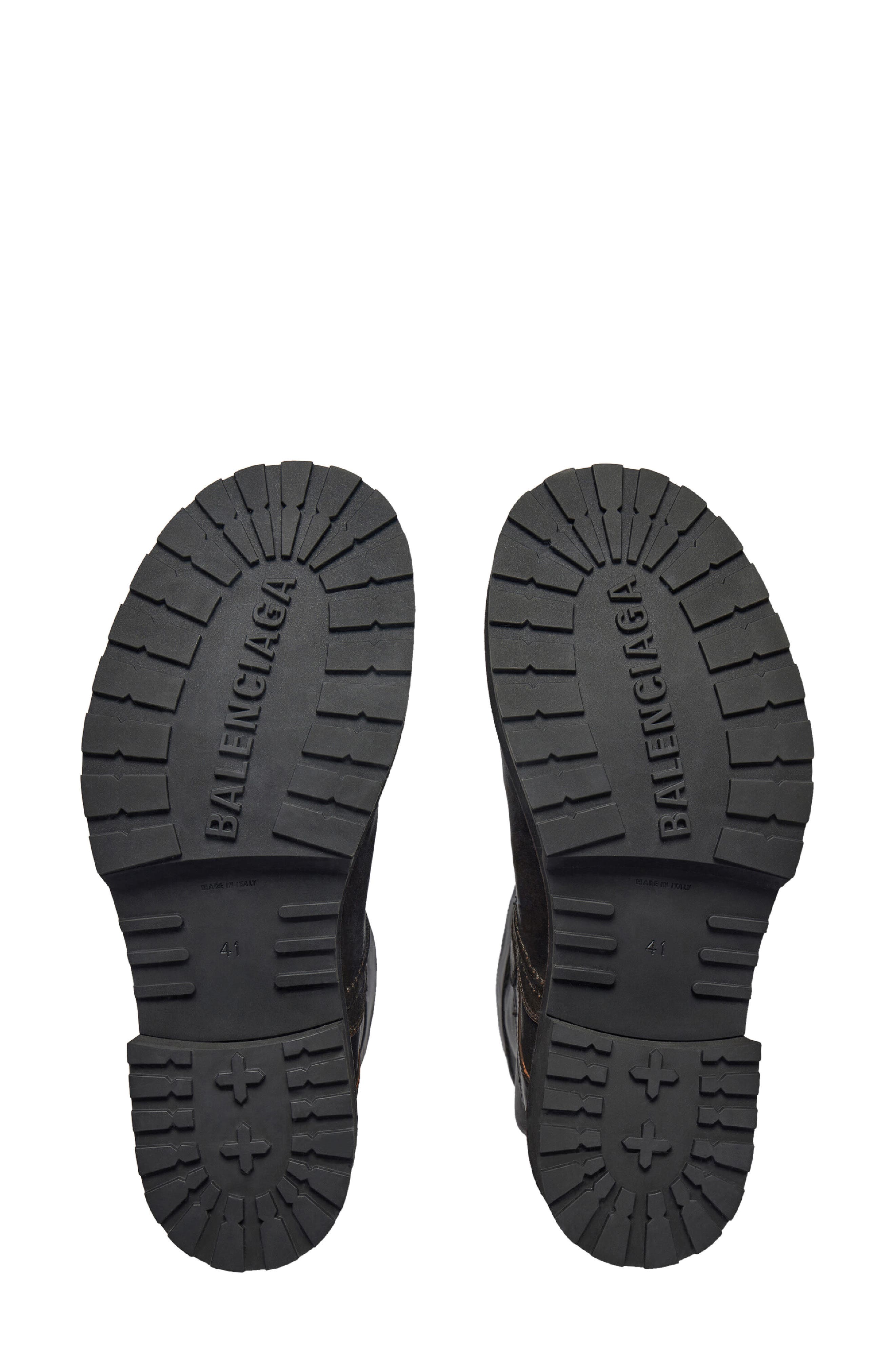 Balenciaga Venom Boot, Alternate, color, Brown/ Silver