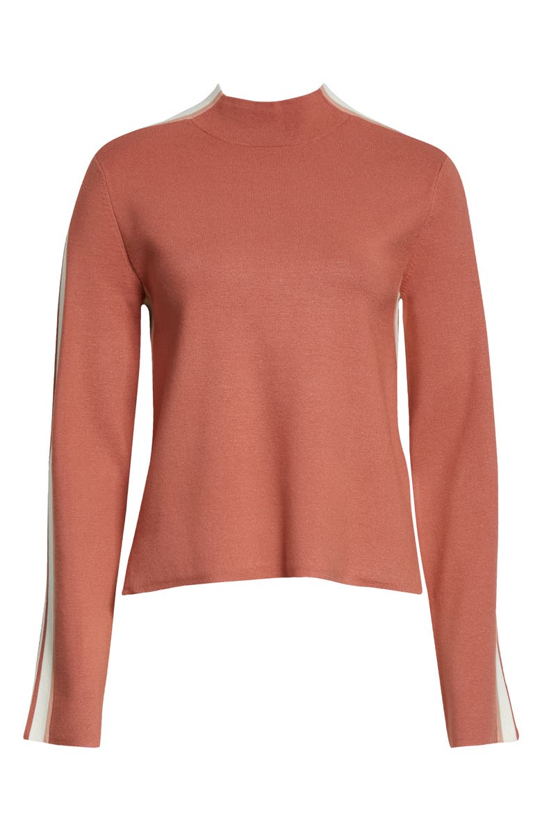 Veronica Beard Retha Side Stripe Sweater, Alternate, color, 