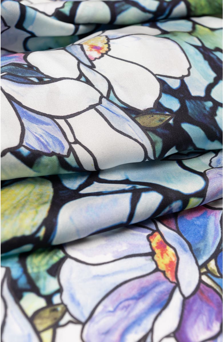 Elizabetta Tiffany - Long Silk Scarf for Women, Alternate, color, Aqua Blue