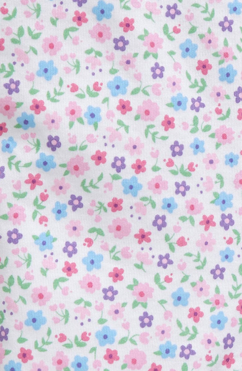 Kissy Kissy Ruffle Pima Cotton Footie, Alternate, color, 