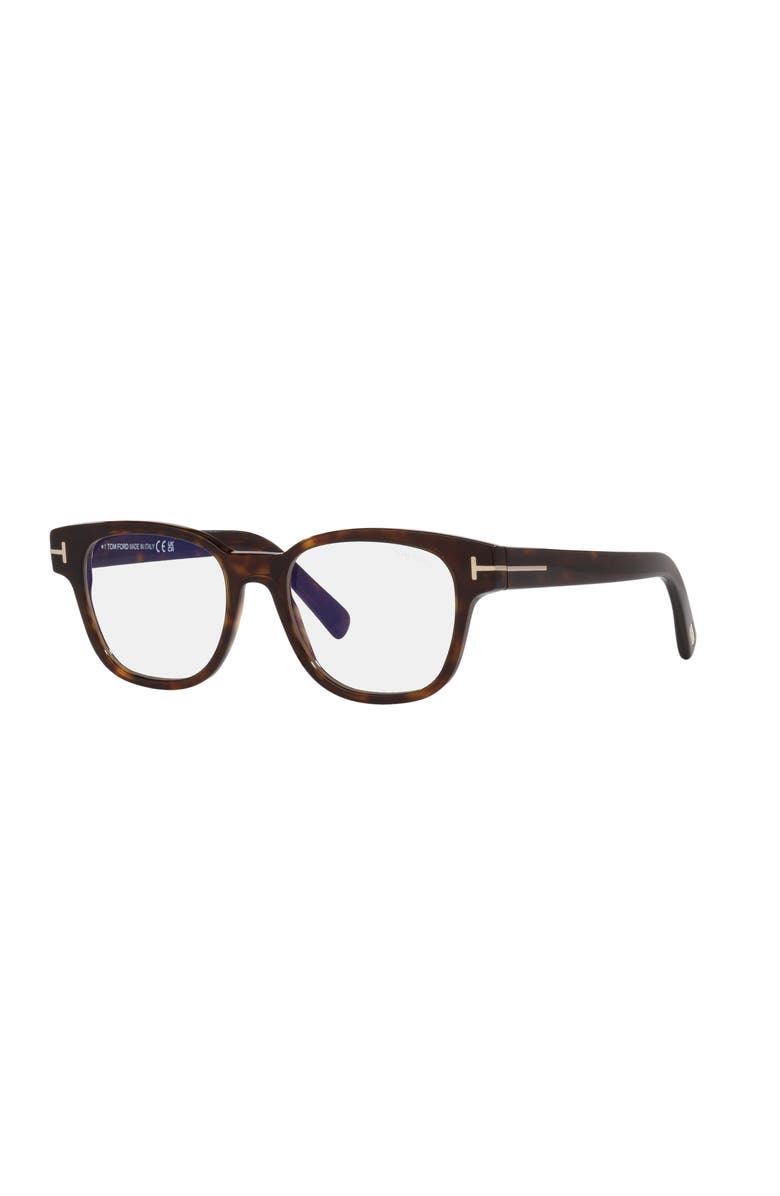 TOM FORD 52mm Square optical glasses, Main, color, Tortoise