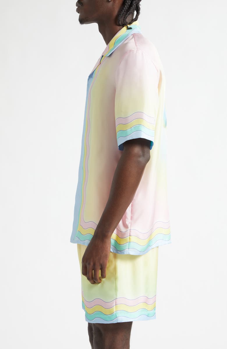 Casablanca For the Love of Dance Silk Camp Shirt, Alternate, color, For The Love Of Dan