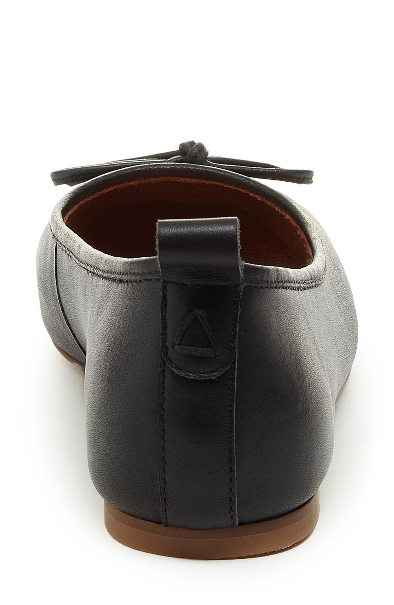 Kelsi Dagger Brooklyn Frankie Square Toe Ballet Flat, Alternate, color, Black Leather