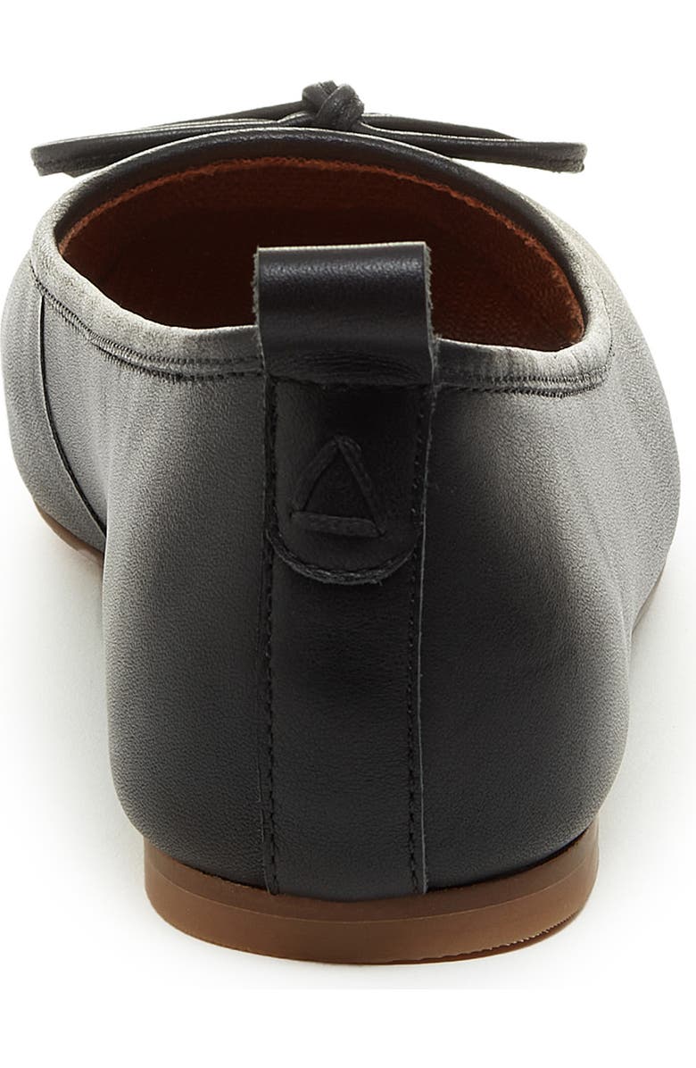 Kelsi Dagger Brooklyn Frankie Square Toe Ballet Flat, Alternate, color, Black Leather