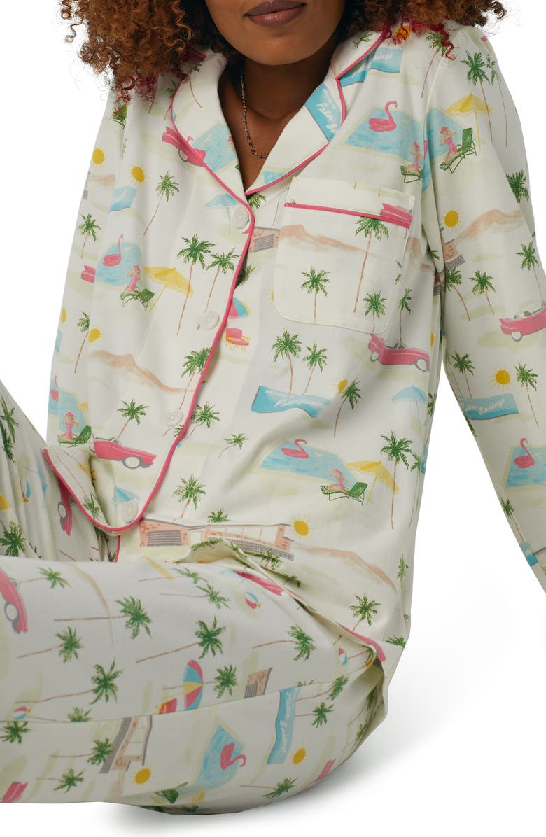 BedHead Pajamas Print Stretch Organic Cotton Jersey Pajamas, Alternate, color,