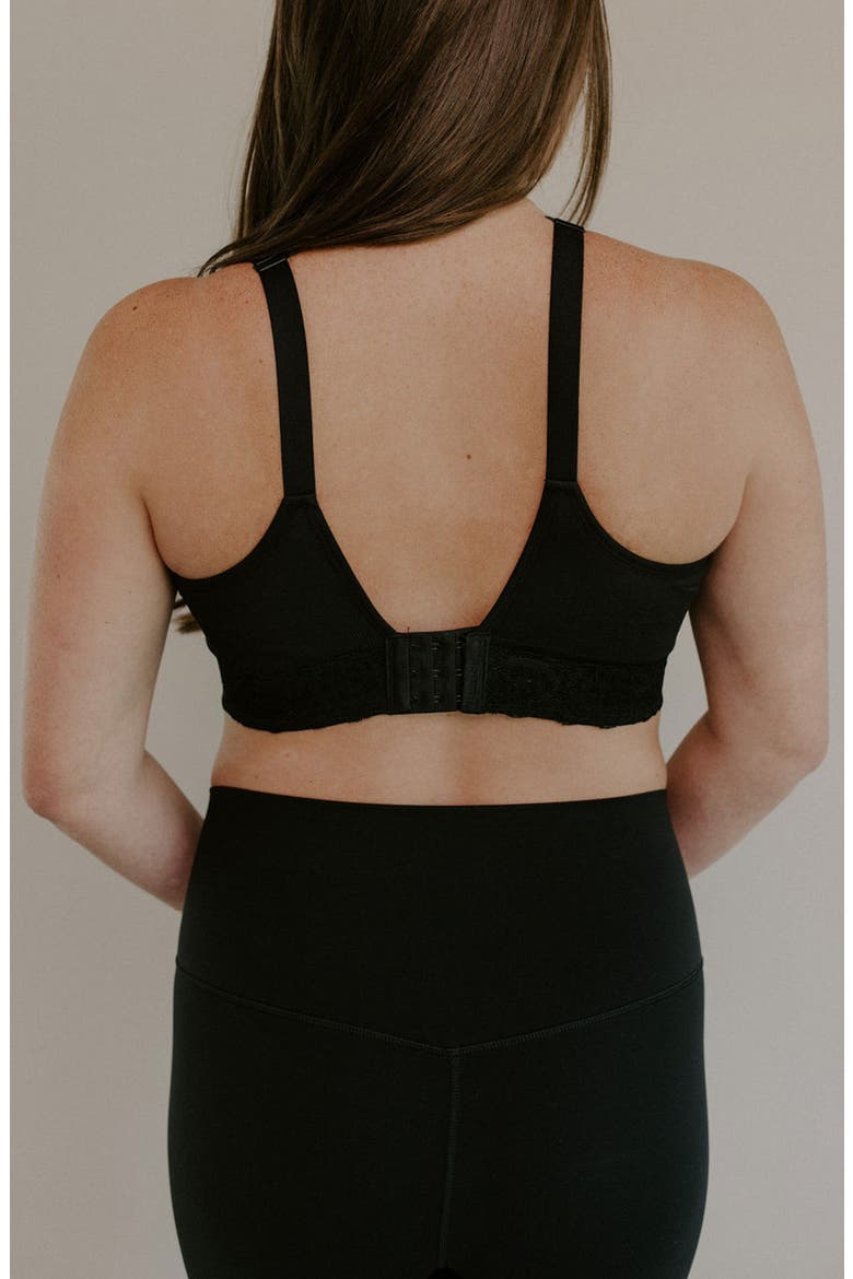 Blush Maternity & Nursing Bra, Alternate, color, BLACK