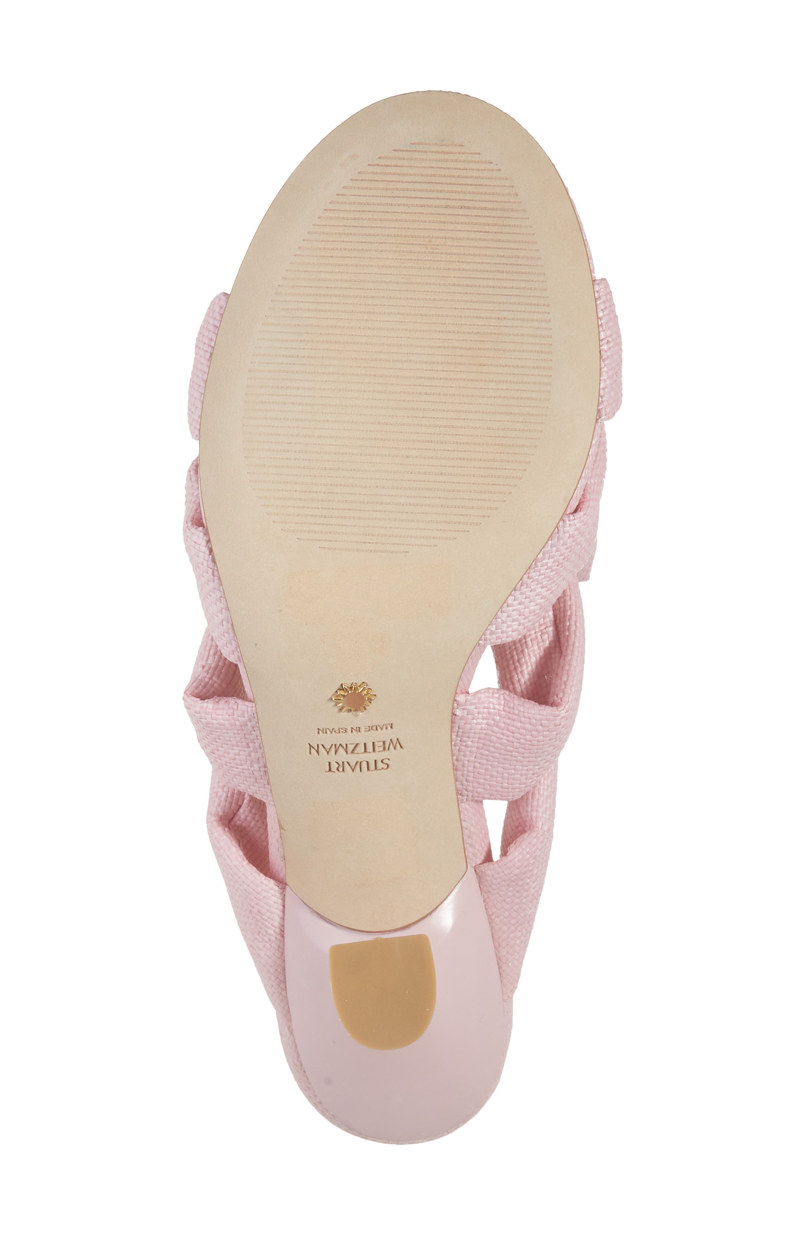 Stuart Weitzman Sofia Xcurve 85 Slide Sandal, Alternate, color, Ballet