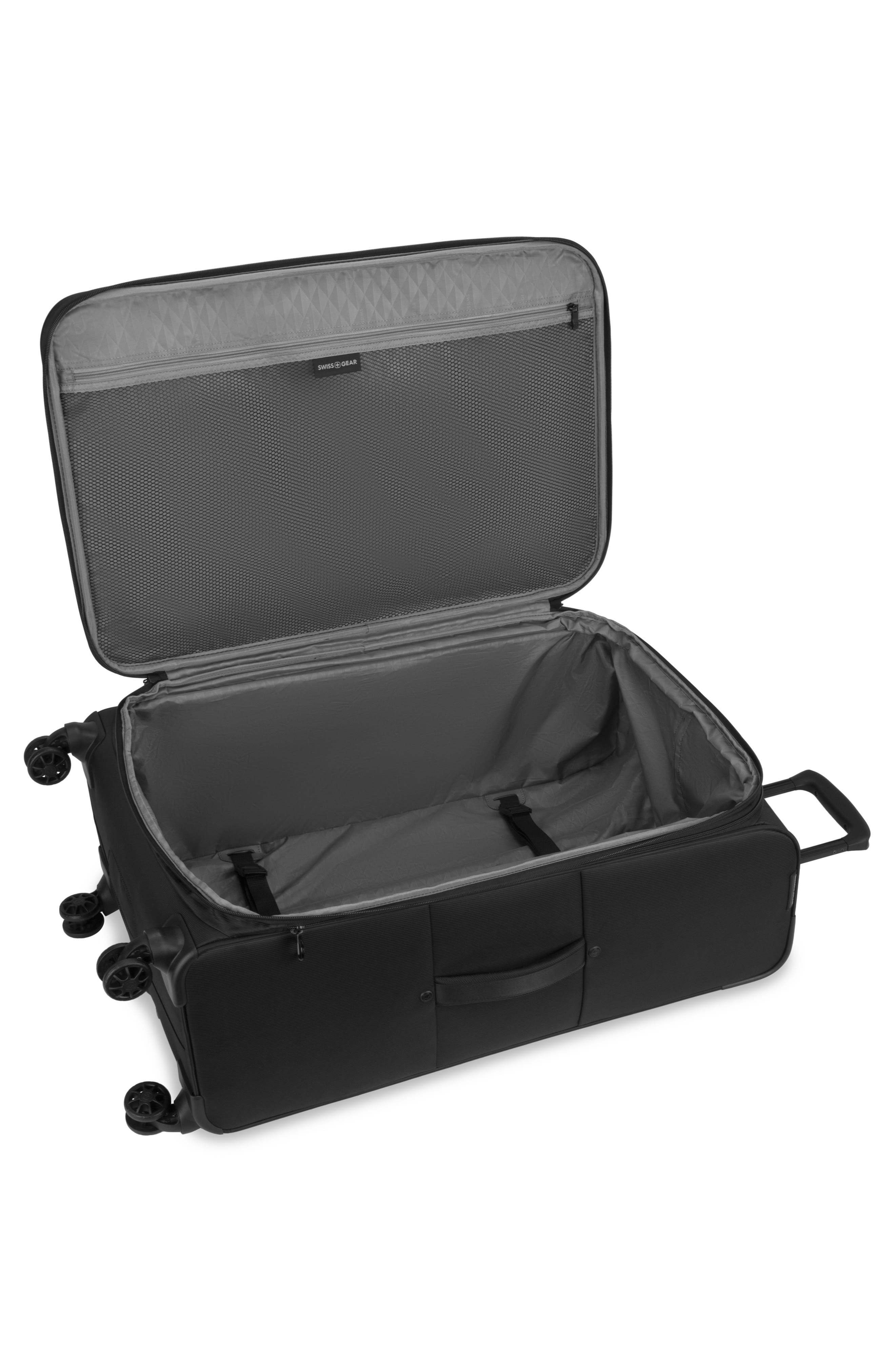 SWISSGEAR 28-Inch Softside Spinner Luggage, Alternate, color, Black