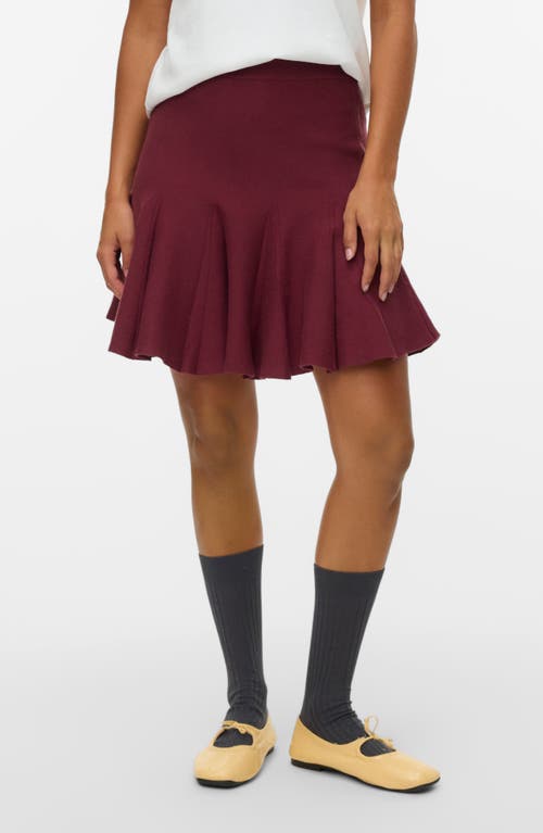 Vero Moda Kristin Flounce Miniskirt In Red
