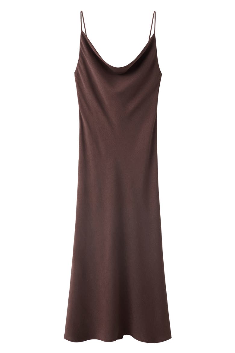 Cowl Neck Slipdress, Main, color, CHOCOLATE