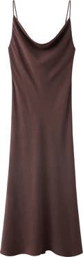 MANGO Cowl Neck Slipdress