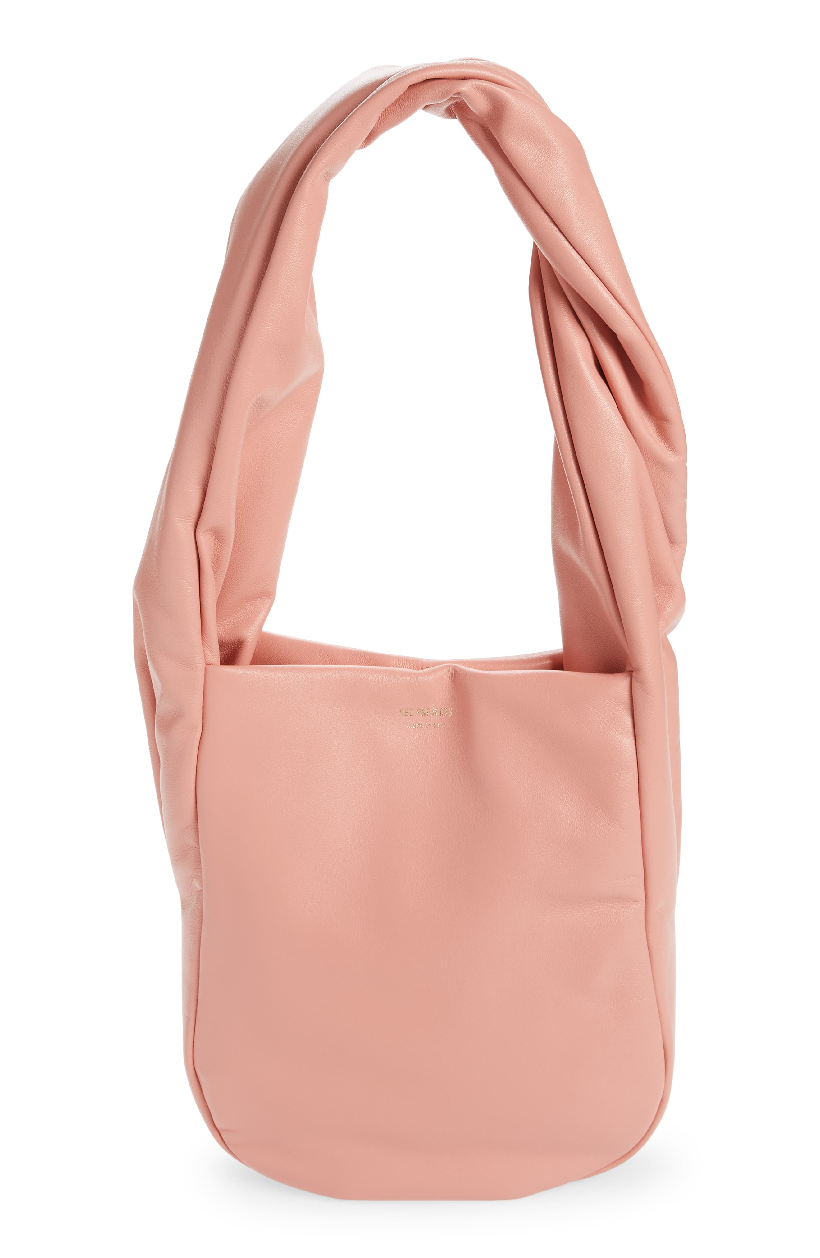 Medium Helene Soft Twist Leather Shoulder Bag, Main, color, PEACH