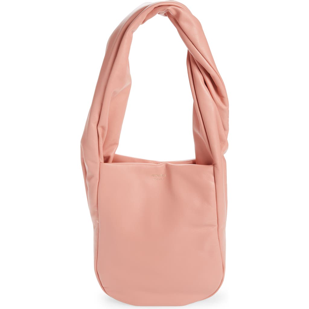 Ree Projects Medium Helene Soft Twist Leather Shoulder Bag In Peach