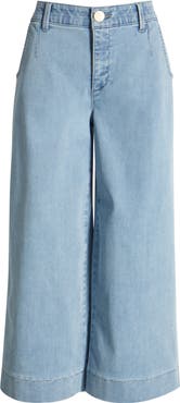 Wit & Wisdom Whitney Skyrise Crop Wide Leg Jeans